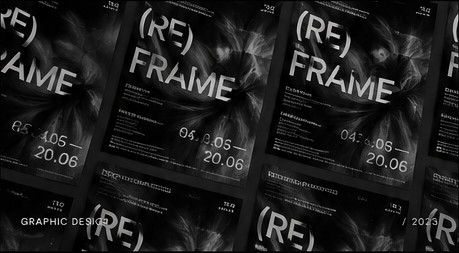 Black and white experimental poster series